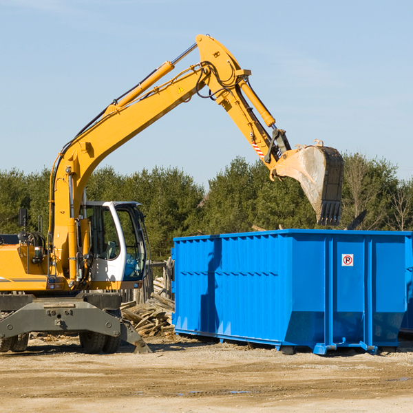 are there any restrictions on where a residential dumpster can be placed in Olive Branch